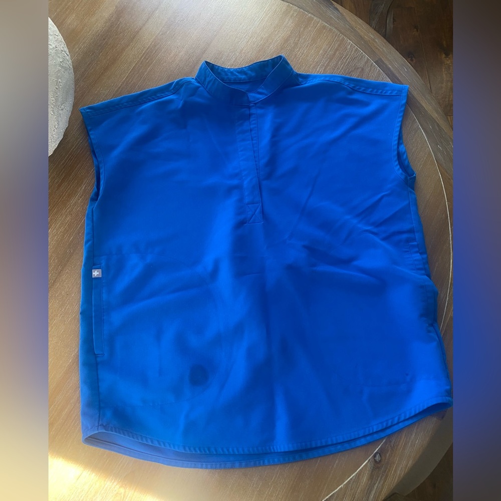 Figs Royal Blue Rafaela Top XXS